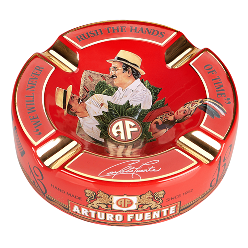 Arturo Fuente The Fuente Story keramický popelník červený